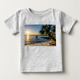 Florida Leaning Palm Tree Sunset Toddler T-shirt