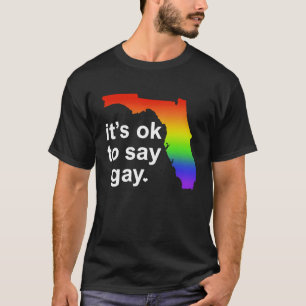 Florida LGBTQ It's OK to Say Gay Protect LGBTQ Fre T-Shirt