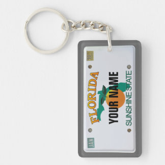 Florida License Plate Key Ring
