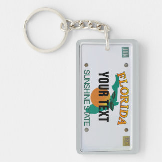 Florida License Plate Key Ring