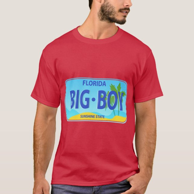 Florida License Plate Oversized T-Shirt (Front)