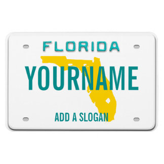 Florida License Plate (personalised) Magnet