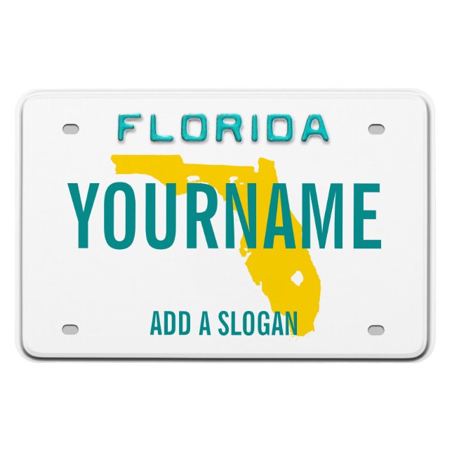 Florida License Plate (personalised) Magnet (Horizontal)