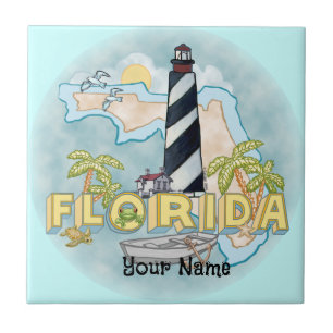 Florida Lighthouse custom tile