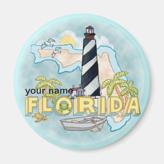 Florida Lighthouse  magnet (Front)