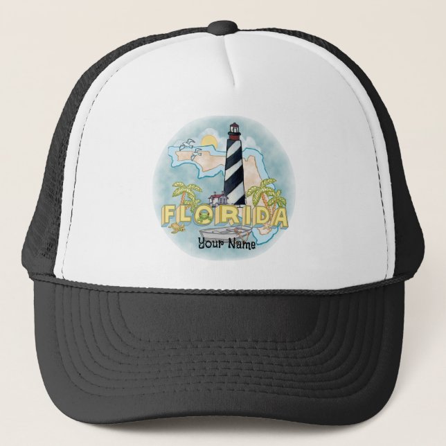 Florida Lighthouse  Trucker Hat (Front)