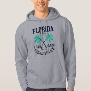Florida Long Beach Paradise Life Surf Club Hoodie