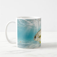 Florida Man Pompano Surf White Sand Fishing Art