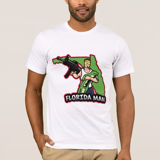 Florida Man with Gator T-Shirt (Front)