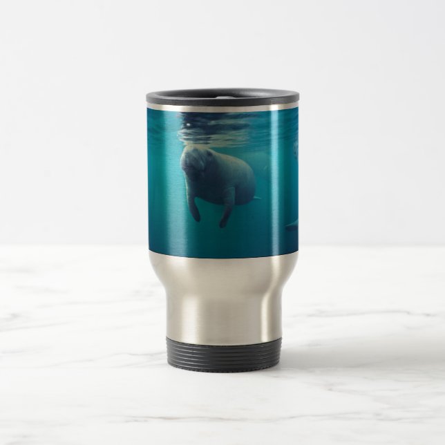 Florida Manatee Travel Mug (Center)