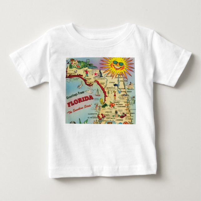 Florida Map  Baby T-Shirt (Front)
