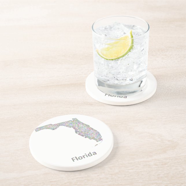 Florida map coaster (Side)