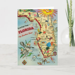 Florida Map - Father's Day Card