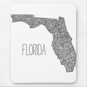 Florida Map Mouse Mat