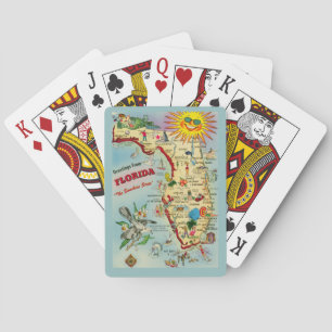 Florida Map Playing Cards