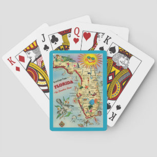 Florida Map  Playing Cards