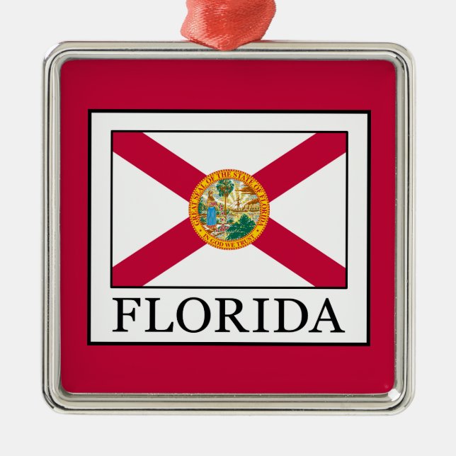 Florida Metal Tree Decoration (Front)