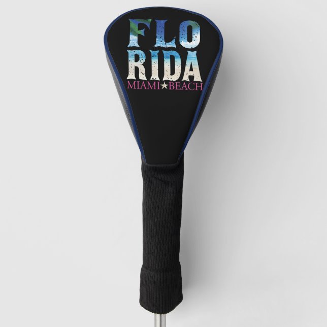 Florida, Miami Beach Golf Head Cover (Front)