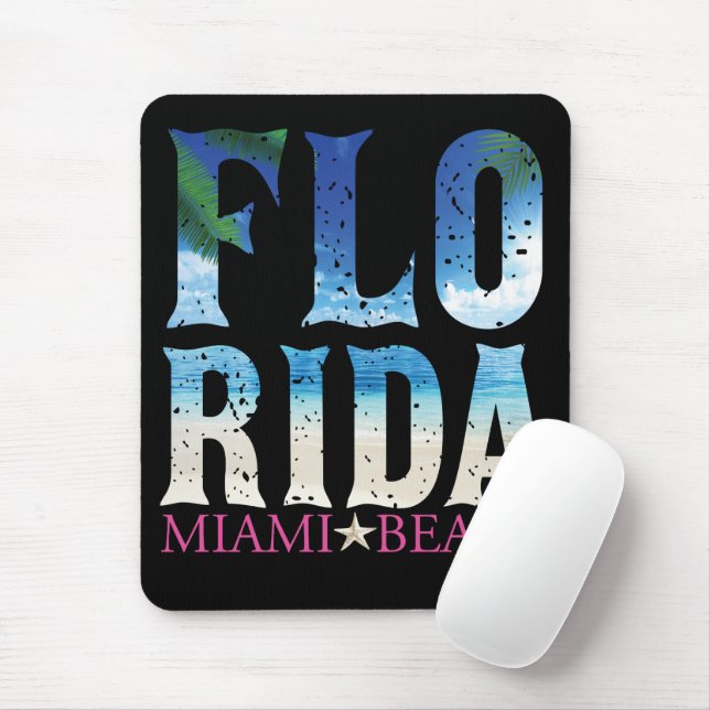 Florida, Miami Beach Mouse Mat (With Mouse)