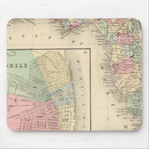 Florida, Mobile Map by Mitchell Mouse Mat
