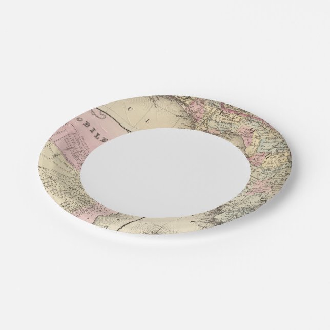 Florida, Mobile Paper Plate (Angled)