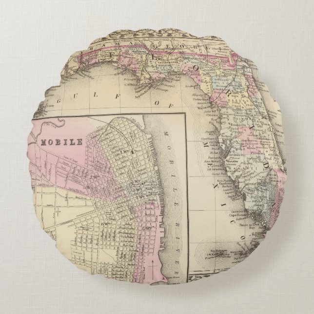 Florida, Mobile Round Cushion (Front)