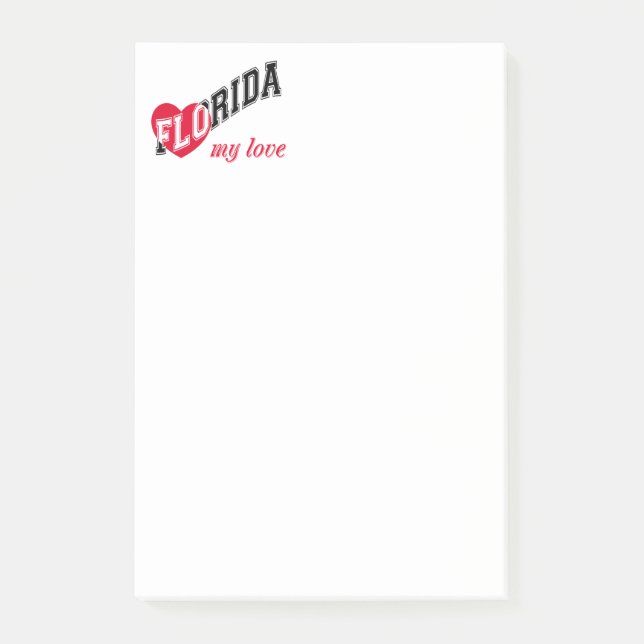 Florida my love post-it notes (Front)