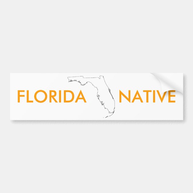 FLORIDA   NATIVE BUMPER STICKER (Front)