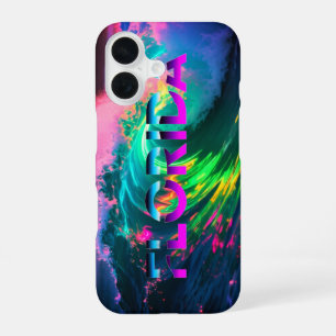 Florida – Neon Wave Vibes iPhone 16 Case