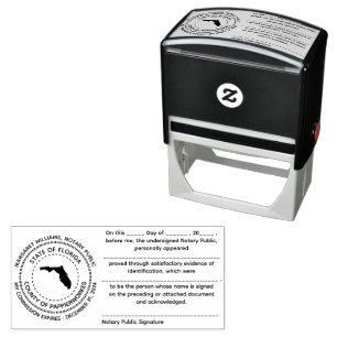 Florida Notary Public Acknowledgement Stamp