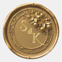 Florida Orange Blossom | Elegant Monogram Gold Wax