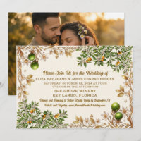 Florida Orange Blossom Wedding Invitation