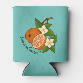 Florida Orange Born and Raised Can Cooler