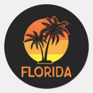 Florida Orange Classic Round Sticker