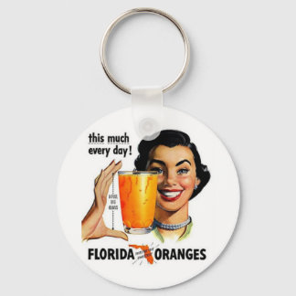 Florida Orange Juice Key Ring