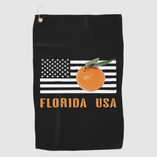 Florida Oranges Golf Towel