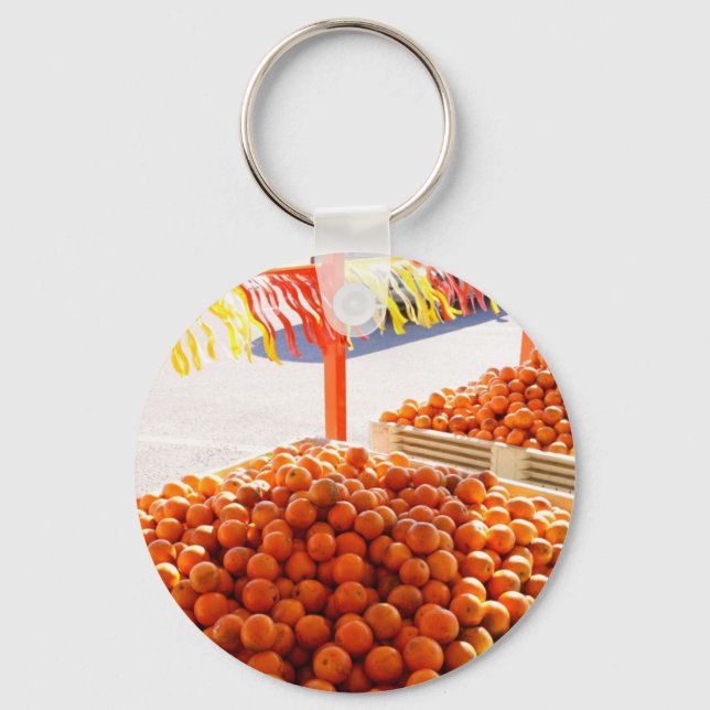 Florida Oranges Key Ring (Front)