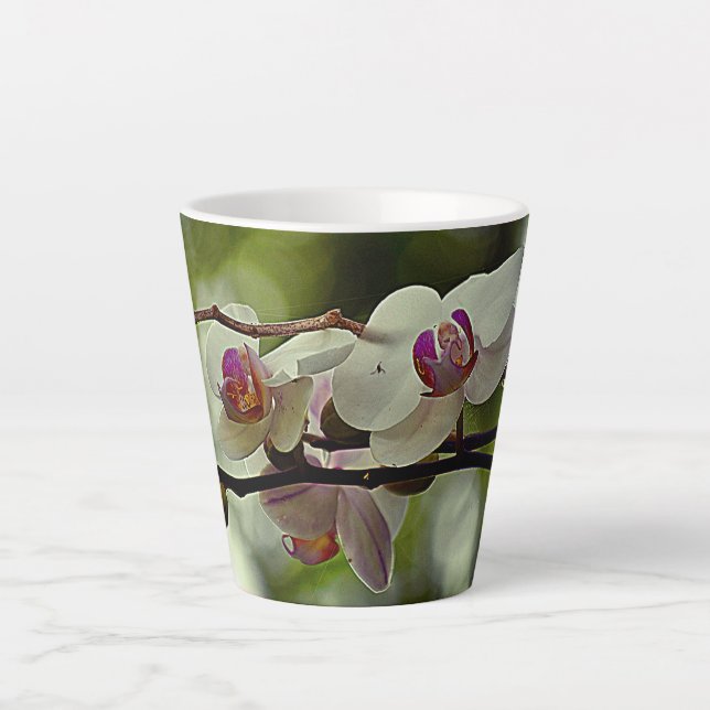Florida Orchid Latte Mug (Front)