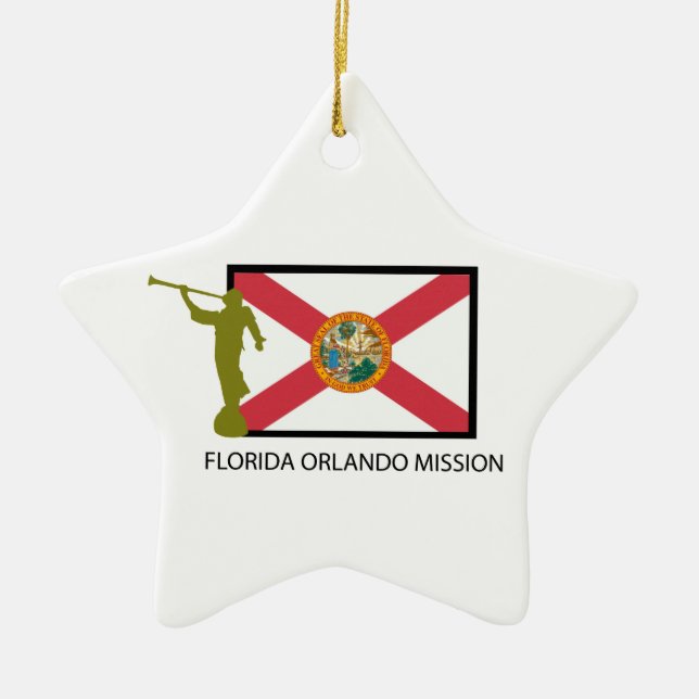 FLORIDA ORLANDO MISSION LDS CTR CERAMIC TREE DECORATION (Front)