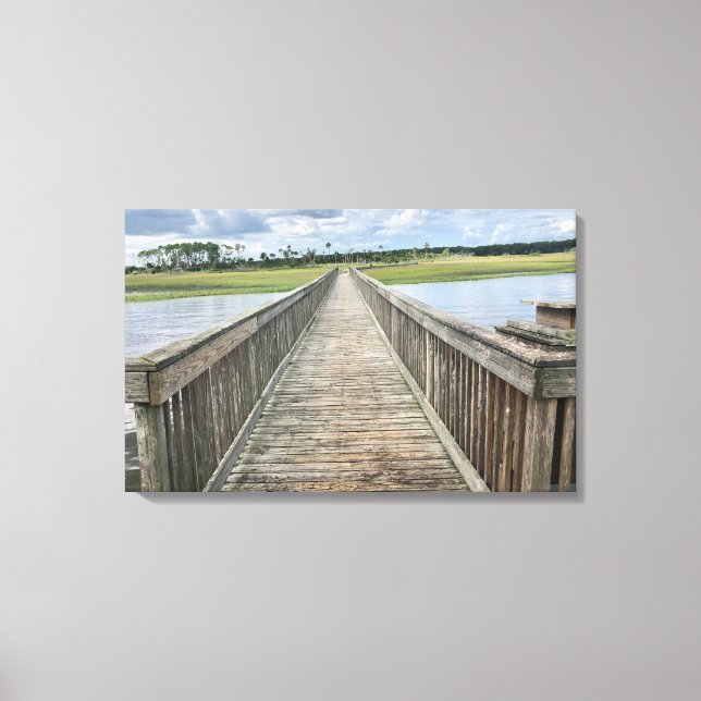 Florida Palencia Dock Photograph Canvas (Front)
