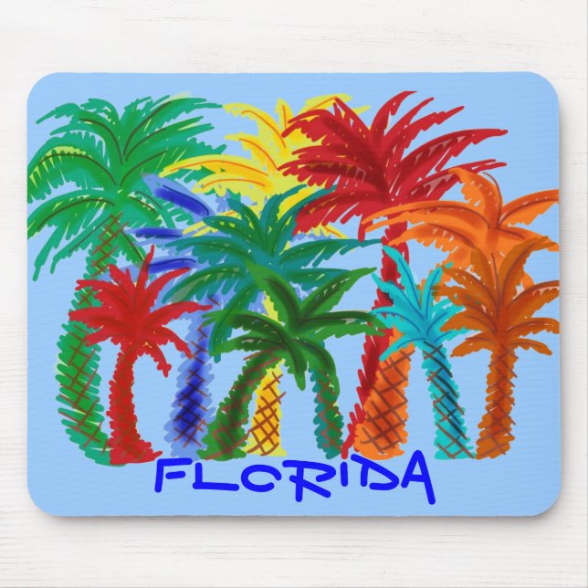 Florida palm tree mousepad (Front)