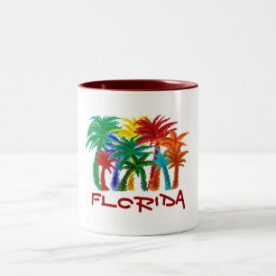 Florida palm tree mug