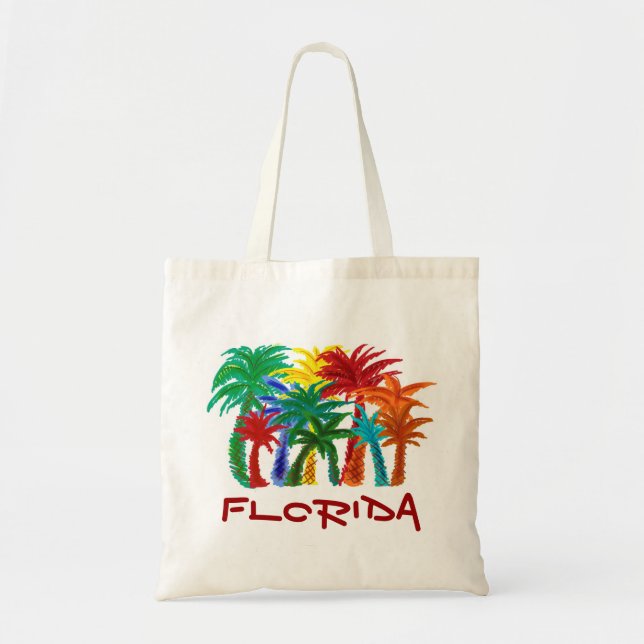 Florida palm trees reusable bag (Front)