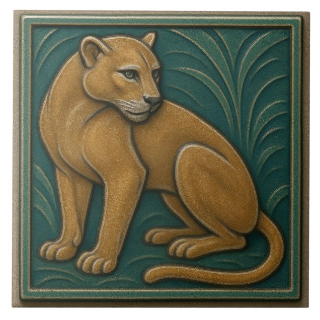Florida Panther - Ceramic Tile (Front)