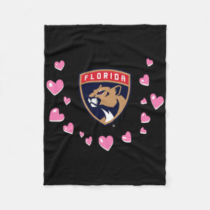 Florida Panthers Valentine Love Nhl Officially Lic Fleece Blanket