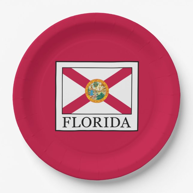 Florida Paper Plate (Front)