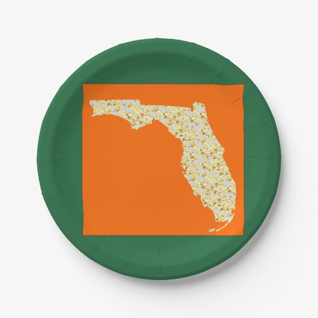 FLORIDA    PAPER PLATE (Front)