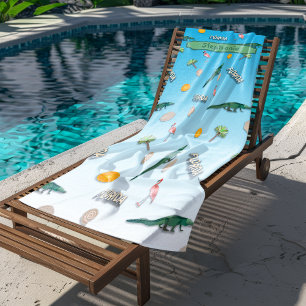 Florida Pattern Personalised Beach Towel