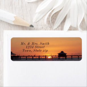 Florida Pier Beautiful Sunset 