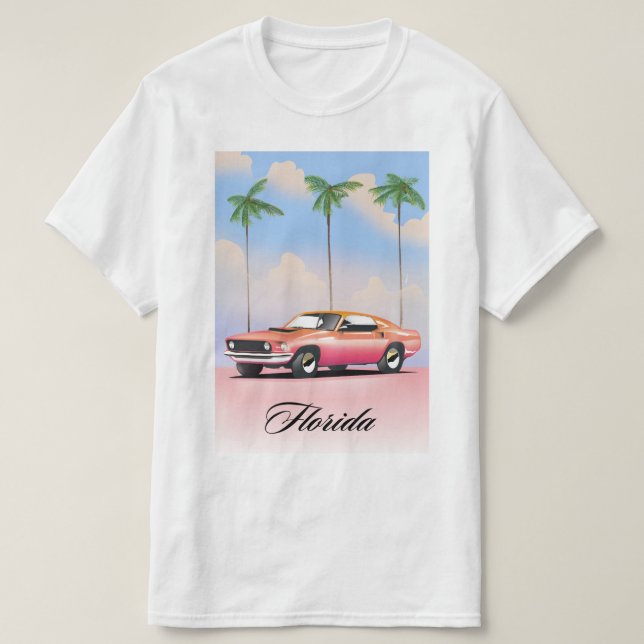 Florida Pink Sunset T-Shirt (Design Front)